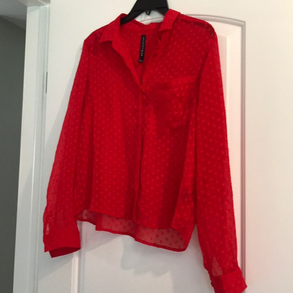 Red blouse by W118 by Walter Baker